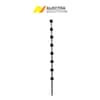 8 Line Round Bar Black
