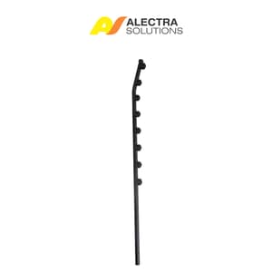 8 Wire Top Angle Square Tube Black