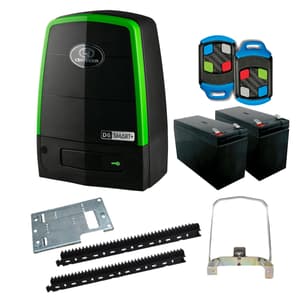 Centurion D6 SMART+ Gate Motor Complete Kit – WiFi Enabled, 600kg Capacity with Anti-Theft Bracket, 4m Nylon Racks & Dual 12V Batteries